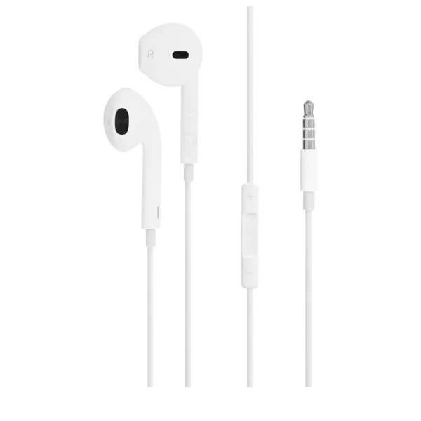 Наушники Apple MD827ZM/ B EarPods with 3.5mm Headphone Plug Белый Проводная/ Персональный photo 1