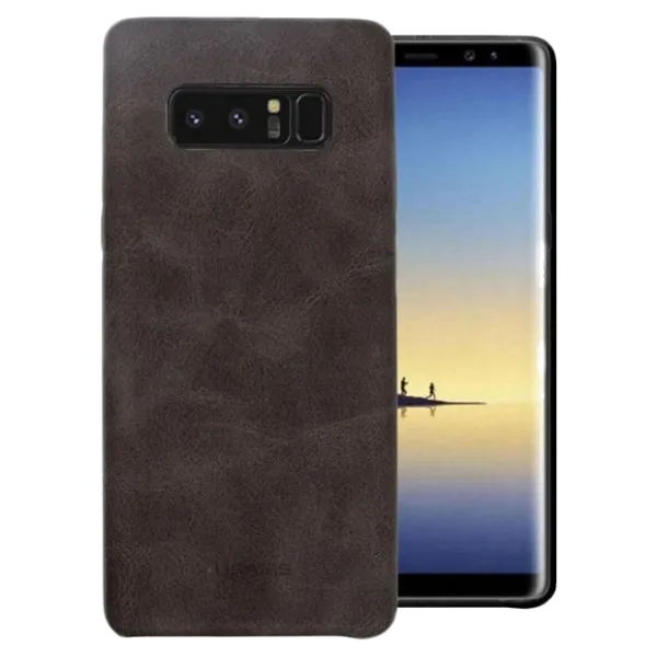 Husa Samsung Galaxy Note 8 Usams Back/ Leather/ Dark Gray photo 1 Husa Samsung Galaxy Note 8 Usams Back/ Leather/ Dark Gray photo 1