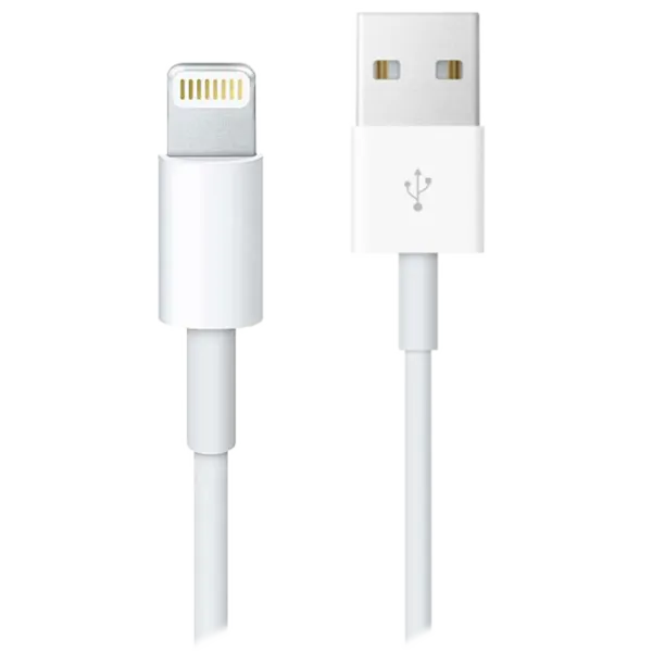 Кабель для телефона MD818 Apple USB Type-A + Lightning 1 м/ Белый photo 1