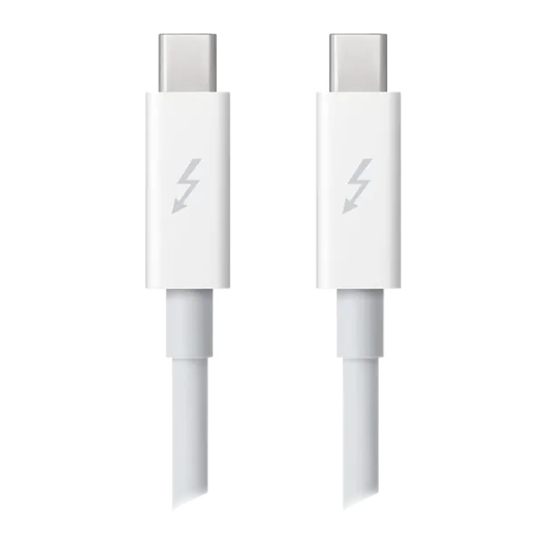 Cablu GSM Apple Thunderbolt + Thunderbolt 2m/ White photo 1 Cablu GSM Apple Thunderbolt + Thunderbolt 2m/ White photo 1