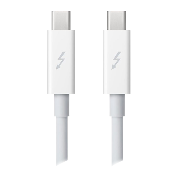 Cablu GSM Apple Thunderbolt + Thunderbolt 2m/ White photo 1 Cablu GSM Apple Thunderbolt + Thunderbolt 2m/ White photo 1