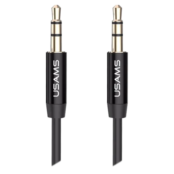 Cablu GSM USAMS 3.5 mm + 3.5 mm 1 m/ Black photo 1 Cablu GSM USAMS 3.5 mm + 3.5 mm 1 m/ Black photo 1