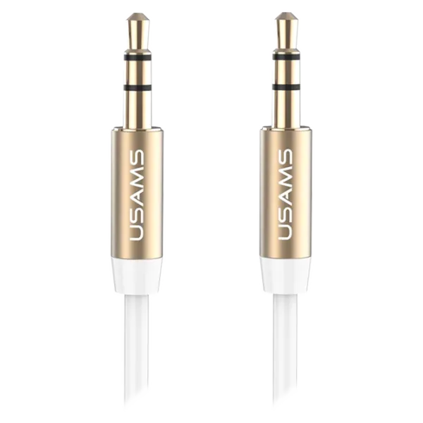 Cablu GSM USAMS 3.5 mm + 3.5 mm 1 m/ White photo 1 Cablu GSM USAMS 3.5 mm + 3.5 mm 1 m/ White photo 1