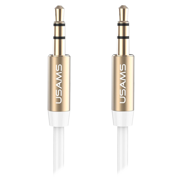 Cablu GSM USAMS 3.5 mm + 3.5 mm 1 m/ White photo 1 Cablu GSM USAMS 3.5 mm + 3.5 mm 1 m/ White photo 1