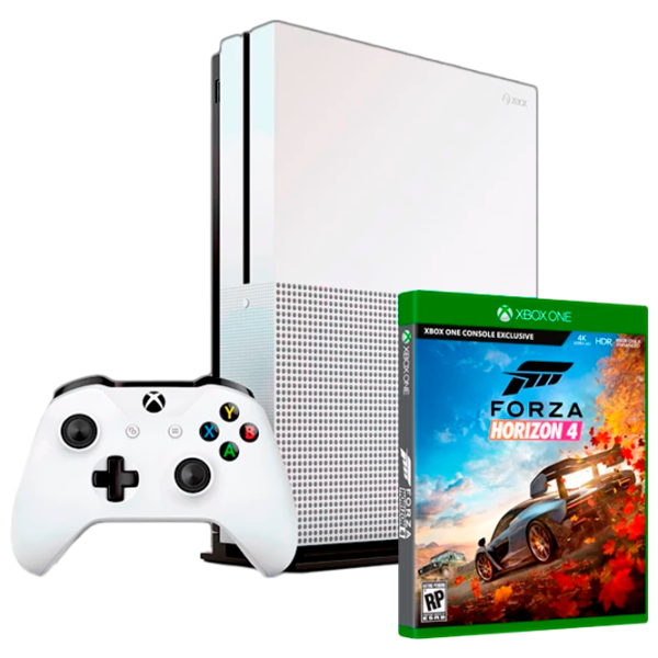 Microsoft Xbox One S + Forza Horizon 4 Белый photo 1
