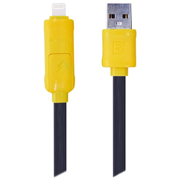 Кабель для телефона RC-27t Remax USB + Lightning, microUSB 1 м/ Черный photo 1