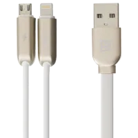 Кабель для телефона RC-025T Remax USB Type-A + Lightning, microUSB 1 м/ Белый