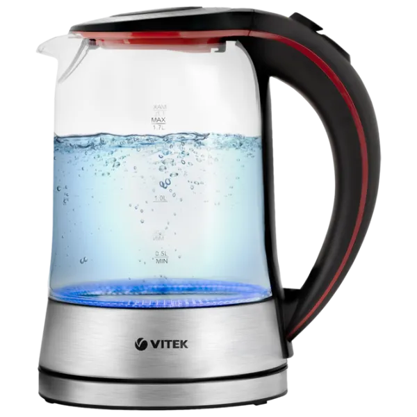 Электрочайник Vitek VT-7009 1.7л / Скрытый / Черный photo 1