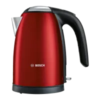 Ceainic Electric Bosch TWK7804 1.7 l/ Ascuns spirală/ Black Red