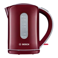 Чайник Электрический Bosch TWK7604 1.7 л/ Закрытая спираль/ Бордовый