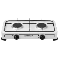 Настольная плита Brock GS 002 Газовая/ Белый