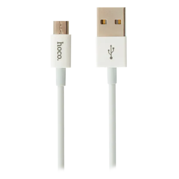 Cablu GSM Hoco USB + microUSB UPM01/ 1,2m/ White photo 1 Cablu GSM Hoco USB + microUSB UPM01/ 1,2m/ White photo 1