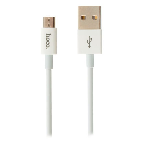 Cablu GSM Hoco USB + microUSB UPM01/ 1,2m/ White photo 1 Cablu GSM Hoco USB + microUSB UPM01/ 1,2m/ White photo 1