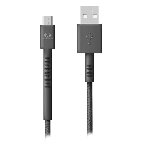 Cablu GSM Fresh 'N Rebel USB + microUSB 3m/ Black photo 1