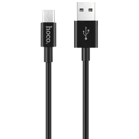 Кабель для телефона X23 Hoco USB Type-A + microUSB 1 м/ Черный