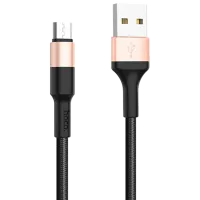 Кабель для телефона X26 Hoco USB Type-A + microUSB 1 м/ Черный