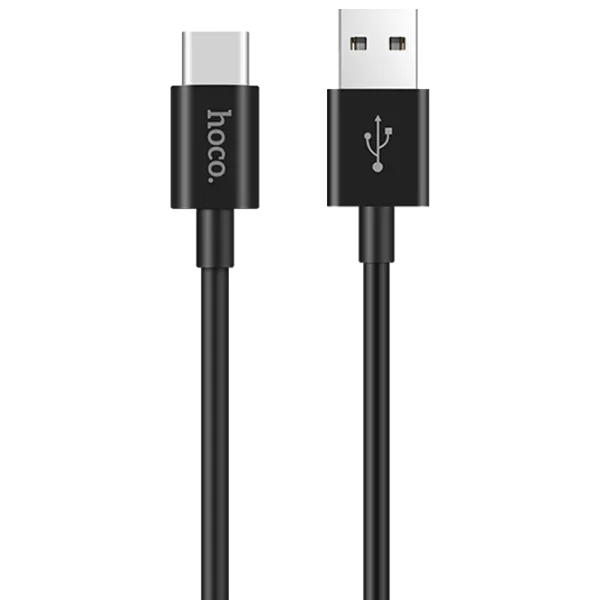 Кабель для телефона X23 Hoco USB Type-A + USB Type-C 1 м/ Черный photo 1