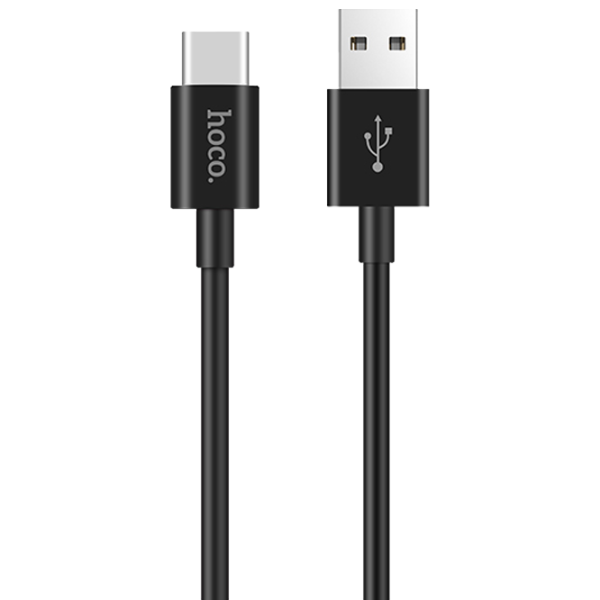 Кабель для телефона X23 Hoco USB Type-A + USB Type-C 1 м/ Черный photo 1