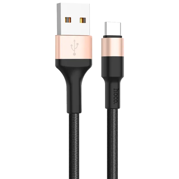 Cablu USB X26 Xpress Hoco USB Type-A + USB Type-C 1 m/ Black photo 1