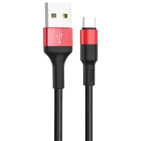 Кабель для телефона X26 Hoco USB Type-A + USB Type-C 1 м/ Черный