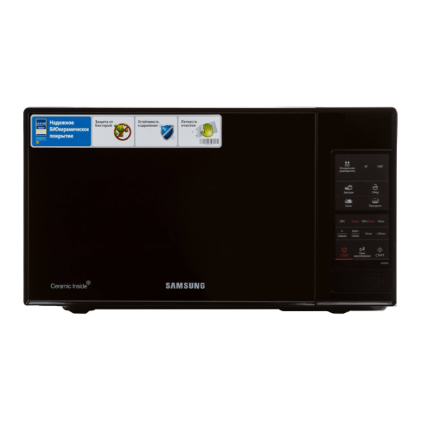 Микроволновая печь Samsung ME83XR/ BWT Отдельно стоящий/ 850 Вт/ Черный photo 1 Микроволновая печь Samsung ME83XR/ BWT Отдельно стоящий/ 850 Вт/ Черный photo 1