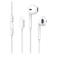 Căști USAMS EP-24 Lightning Jack White Cu fir/ Personal