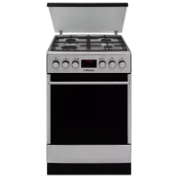 Плита Hansa FCMS58228 Газовая/ Нержавеющая сталь/ Черный