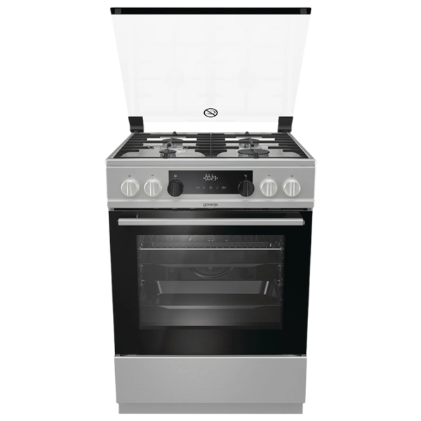 Aragaz Gorenje K 634 XF Pe gaz/ Inox/ Black photo 1