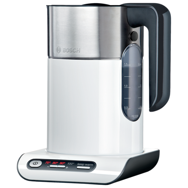 Электрочайник Bosch TWK8611P 1.5л / Скрытый / Белый photo 1