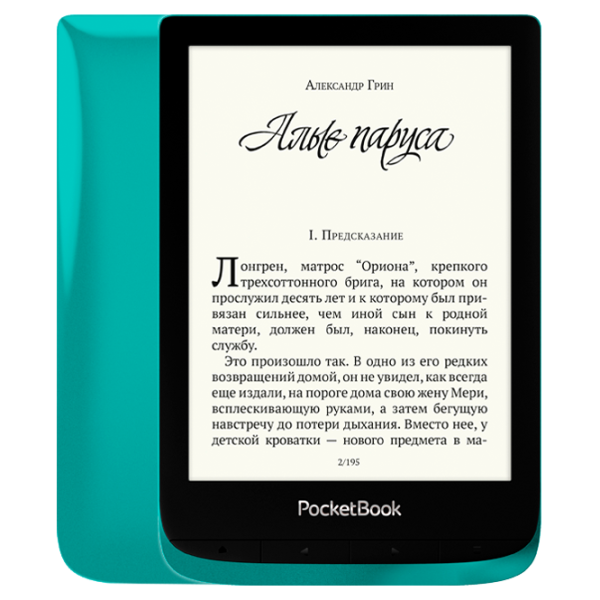 eReaders Pocketbook 627 Touch Lux 4 6"/ E-Ink Carta/ 8 ГБ/ Синий photo 1