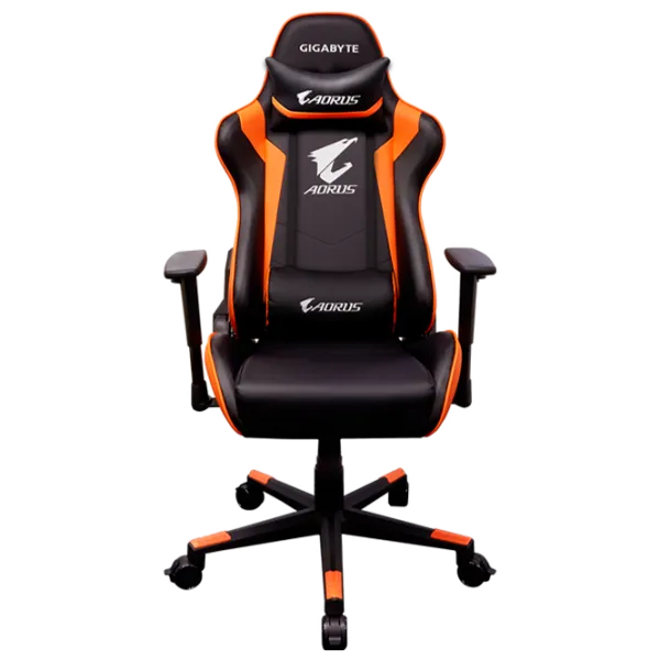 Игровое кресло Gigabyte Aorus AGC300 Черный Оранжевый photo 1 Игровое кресло Gigabyte Aorus AGC300 Черный Оранжевый photo 1