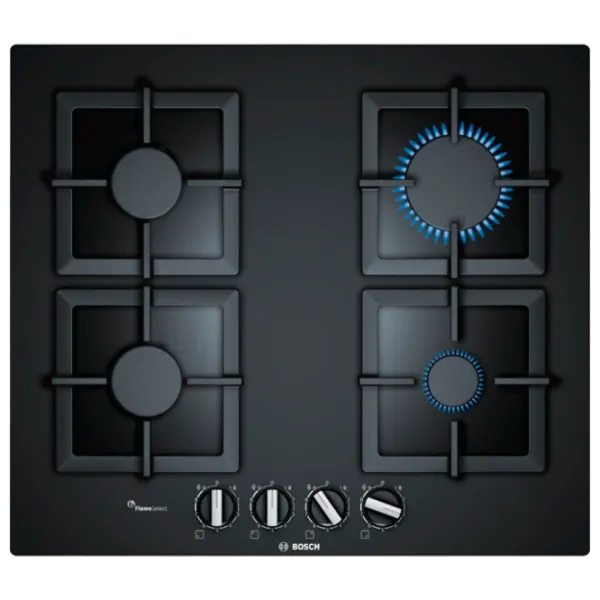 Plită încorporabilă pe gaz Bosch PPP6A6B20 Sticlă călită/ Black photo 1 Plită încorporabilă pe gaz Bosch PPP6A6B20 Sticlă călită/ Black photo 1