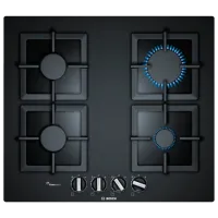 Plită încorporabilă pe gaz Bosch PPP6A6B20 Sticlă călită/ Black