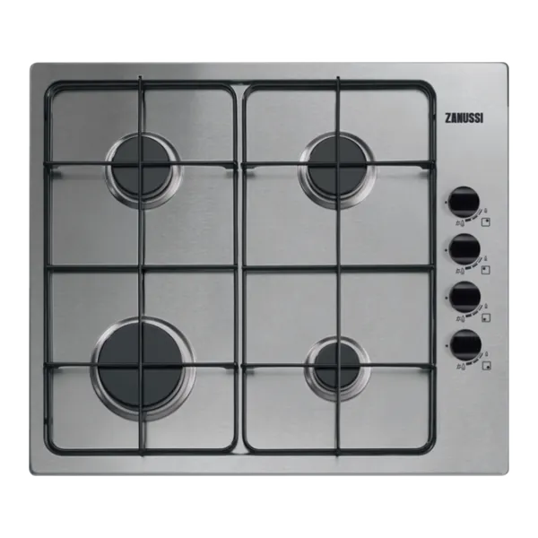 Plită Zanussi ZGG62414XA Gaz/ Gray Silver photo 1
