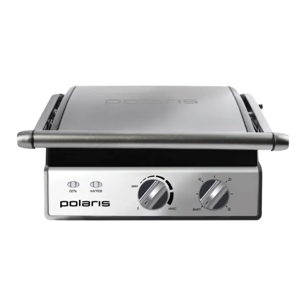 Grill electric Polaris PGP0903 Închis (cu două părți)/ 2000 W/ Inox Silver photo 1