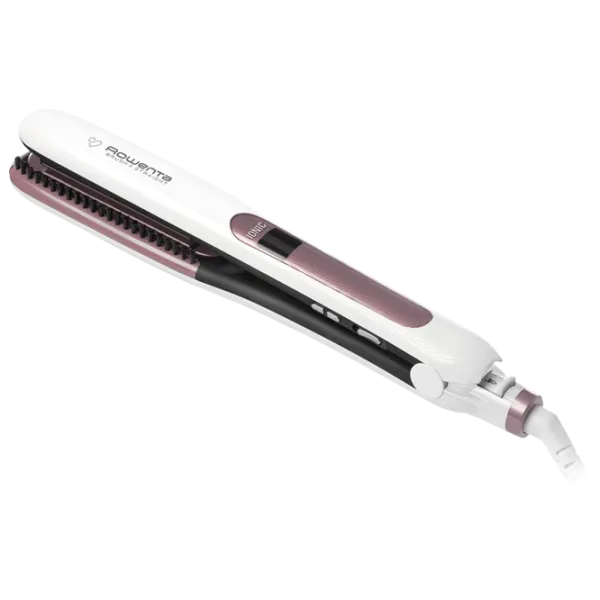Placă de îndreptat părul Rowenta SF7510F0 37 W/ Pink White photo 1