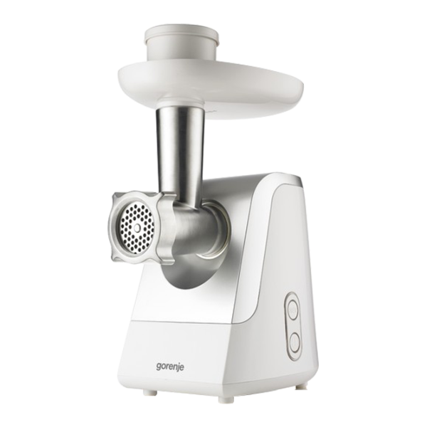 Mașină de tocat carne Gorenje MG1600W 1600 W/ 1.5 kg/ min/ White photo 1