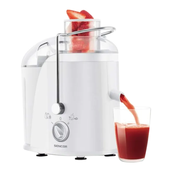 Storcator de fructe Sencor SJE743WH Centrifugă/ 400 W/ Red White photo 1