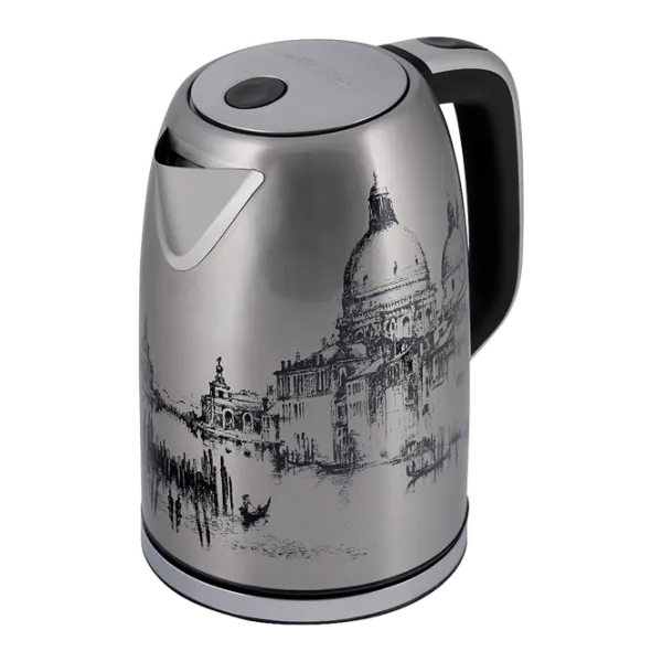Ceainic Electric Polaris PWK 1763CA Italy 1.7 l/ Ascuns spirală/ Inox Silver photo 1