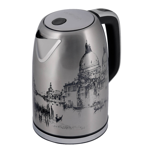 Ceainic Electric Polaris PWK 1763CA Italy 1.7 l/ Ascuns spirală/ Inox Silver photo 1