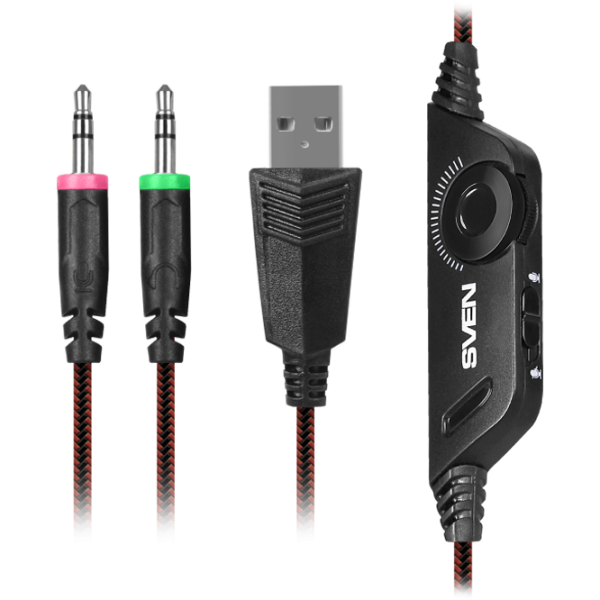 Наушники Sven AP U880MV Red Черный Проводная/ Игровой photo 4