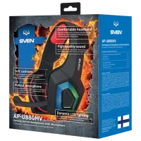 Căști Sven AP U880MV Red Black Cu fir/ Gaming photo 5