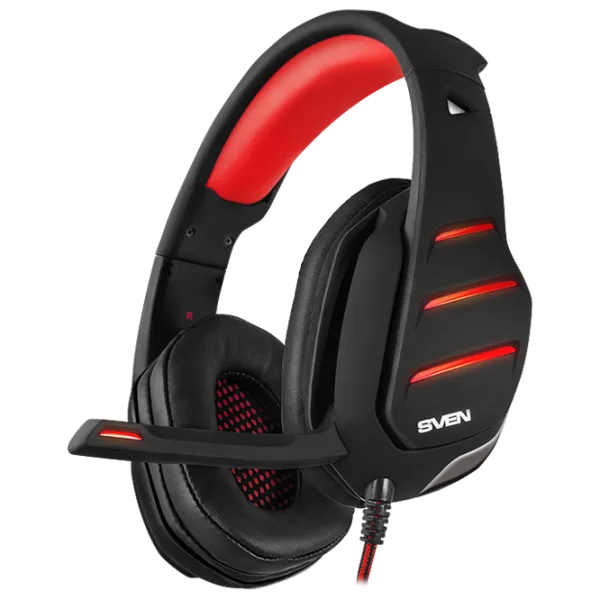 Căști Sven AP U997MV Red Black Cu fir/ Gaming photo 1