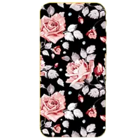 Husă pentru smartphone Samsung Galaxy A9 (2018) Hoco/ Back/ TPU/ Flowers Black