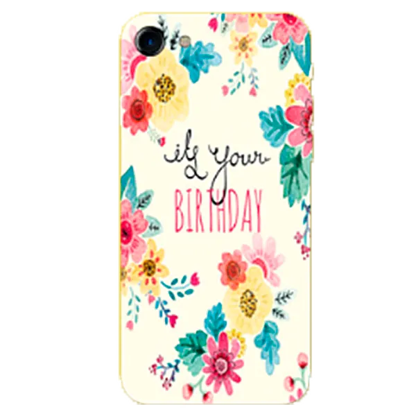 Чехол Samsung Galaxy A6 (2018) Hoco Back/ TPU/ Flowers Белый photo 1