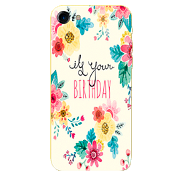 Чехол Samsung Galaxy A6 (2018) Hoco Back/ TPU/ Flowers Белый photo 1