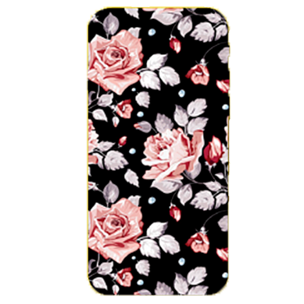 Husa Samsung Galaxy A6 (2018) Hoco Back/ TPU/ Flowers Black photo 1