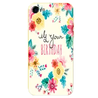 Husa Samsung Galaxy J4 (2018) Hoco Back/ TPU/ Flowers White