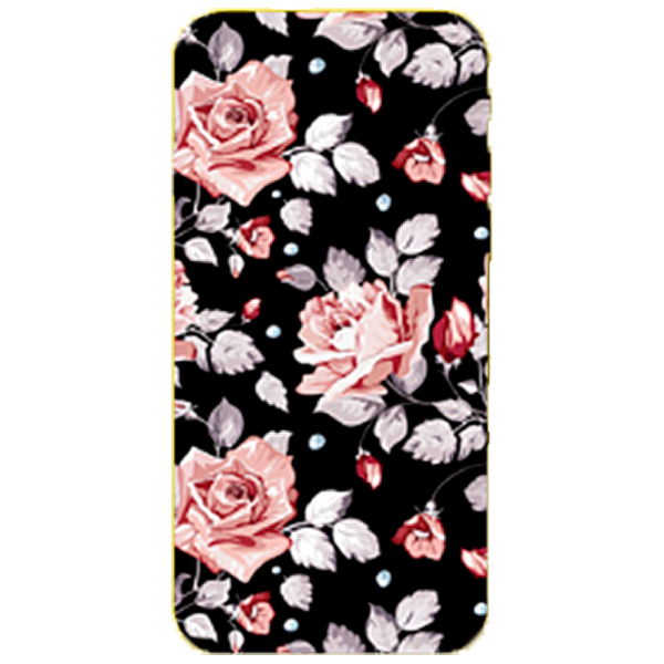 Husă pentru smartphone Samsung Galaxy J4 (2018) Hoco/ Back/ TPU/ Flowers Black photo 1