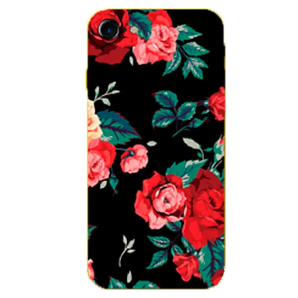 Husa Xiaomi Redmi 6 Hoco Back/ TPU/ Flowers Black photo 1